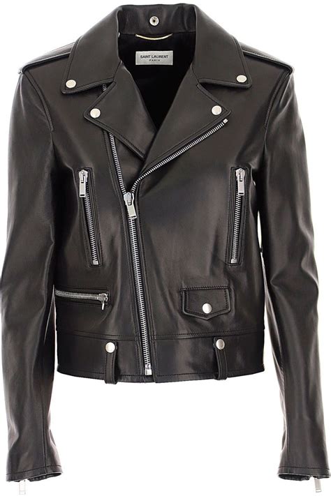 ysl lederjacke damen|ysl leather coats.